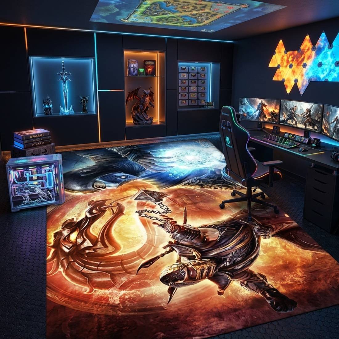 Mortal Kombat Theme Rug - حصير Mortal Kombat Theme Rug - حصير