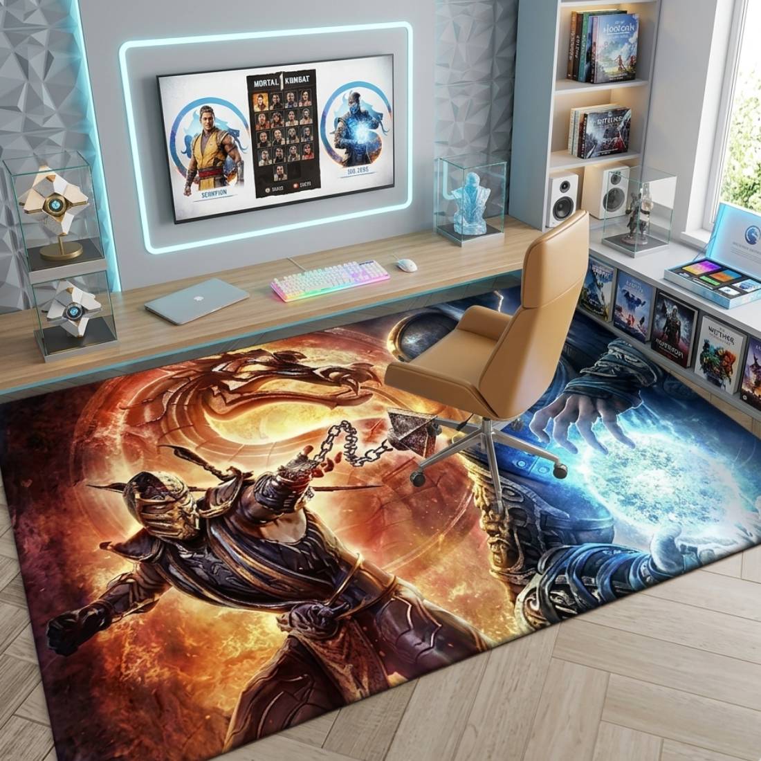 Mortal Kombat Theme Rug - حصير Mortal Kombat Theme Rug - حصير