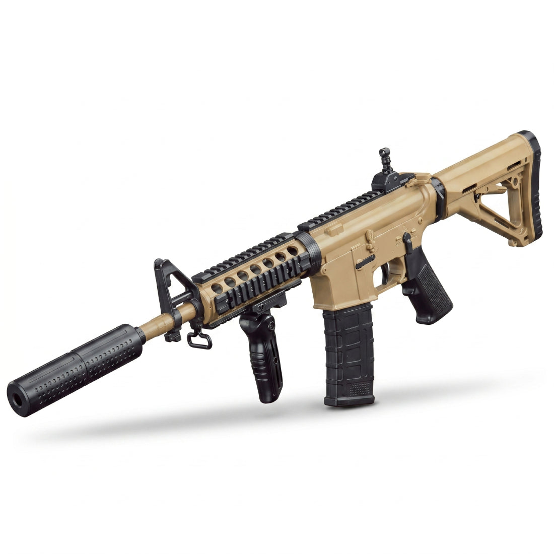 Electric Gel Blaster Toy M4 - Beige - مسدس ماء Electric Gel Blaster Toy M4 - Beige - مسدس ماء