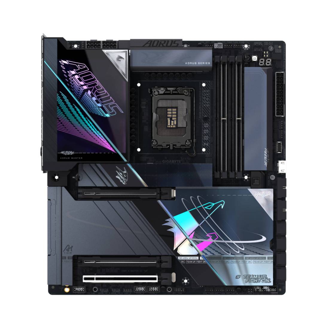 Gigabyte Z890 Aorus Master AI TOP LGA 1851 E-ATX Motherboard - لوحة الأم Gigabyte Z890 Aorus Master AI TOP LGA 1851 E-ATX Motherboard - لوحة الأم