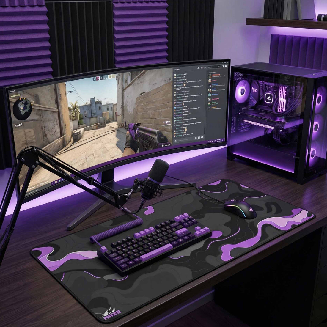 MAZE Armatic BP 2XL Extended Mousepad - حصيرة الفأرة MAZE Armatic BP 2XL Extended Mousepad - حصيرة الفأرة