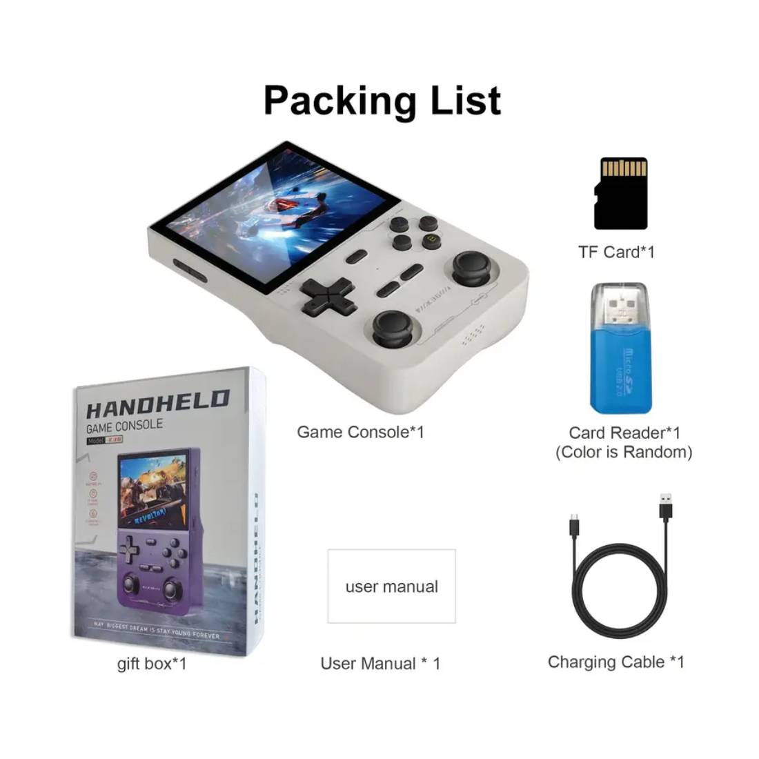 Portable Retro K36 64G Game Console - Warm gray - جهاز ألعاب Portable Retro K36 64G Game Console - Warm gray - جهاز ألعاب