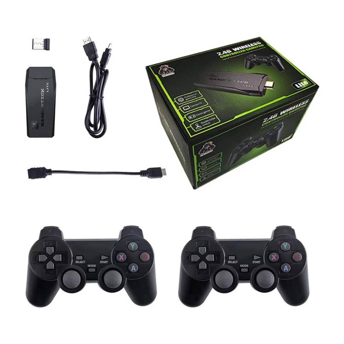 M8 4K Retro Game Stick - Handheld Console - Black - جهاز ألعاب M8 4K Retro Game Stick - Handheld Console - Black - جهاز ألعاب