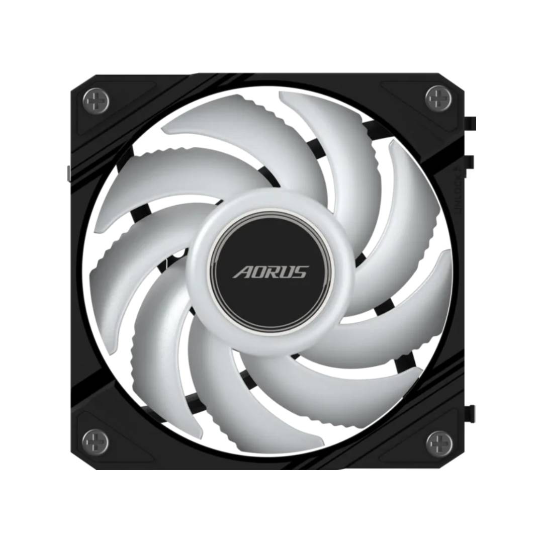 Gigabyte Aorus EZ Chain Fan 120 ARGB Fan -Black - مروحة تبريد Gigabyte Aorus EZ Chain Fan 120 ARGB Fan -Black - مروحة تبريد