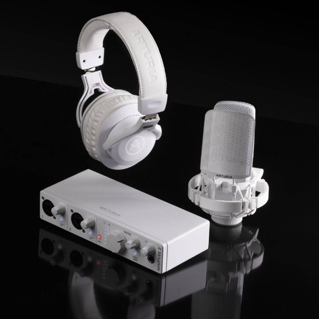 Arturia - Minifuse Recording Studio Pack - White - ميكسر Arturia - Minifuse Recording Studio Pack - White - ميكسر