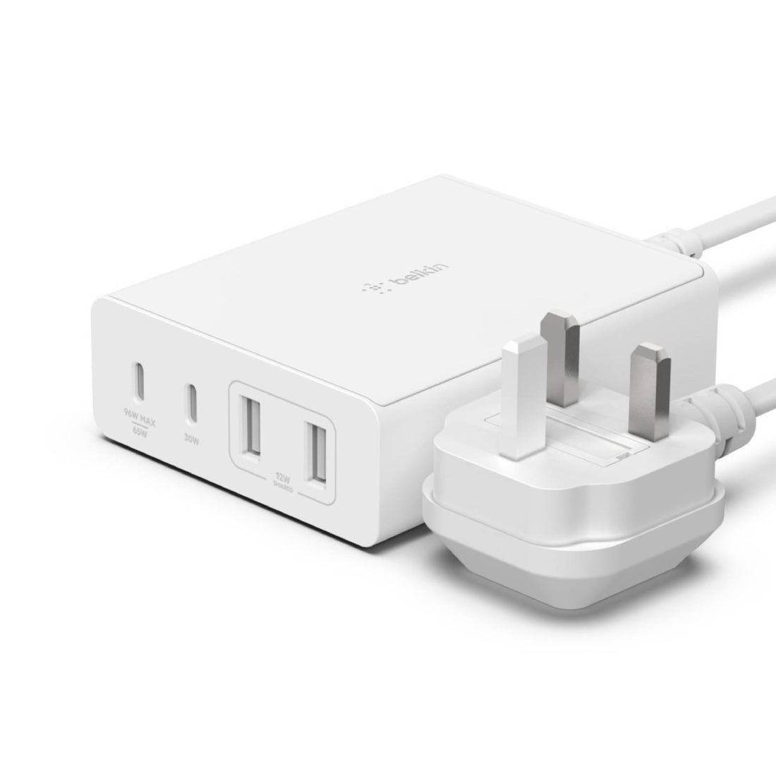 Belkin BoostCharge Pro 108W 4-Port GaN Charger - شاحن Belkin BoostCharge Pro 108W 4-Port GaN Charger - شاحن