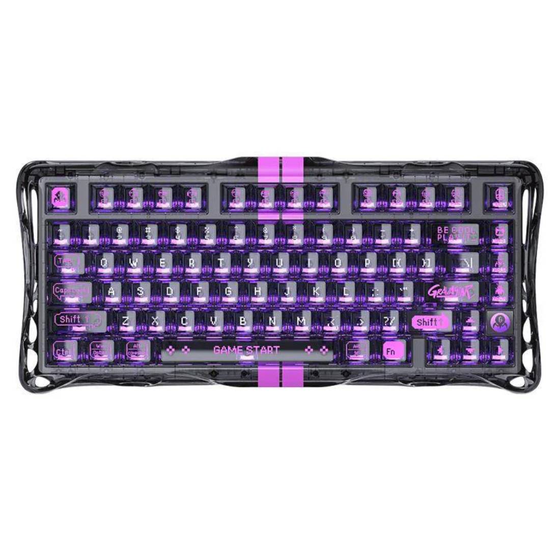 GravaStar Mercury V75 Lite 75% Hall Effect Magnetic Switch Gaming Keyboard - Transparent Black - لوحة مفاتيح - Store 974 Electronics WLL  | ستور٩٧٤ للالكترونيات ذ.م.م