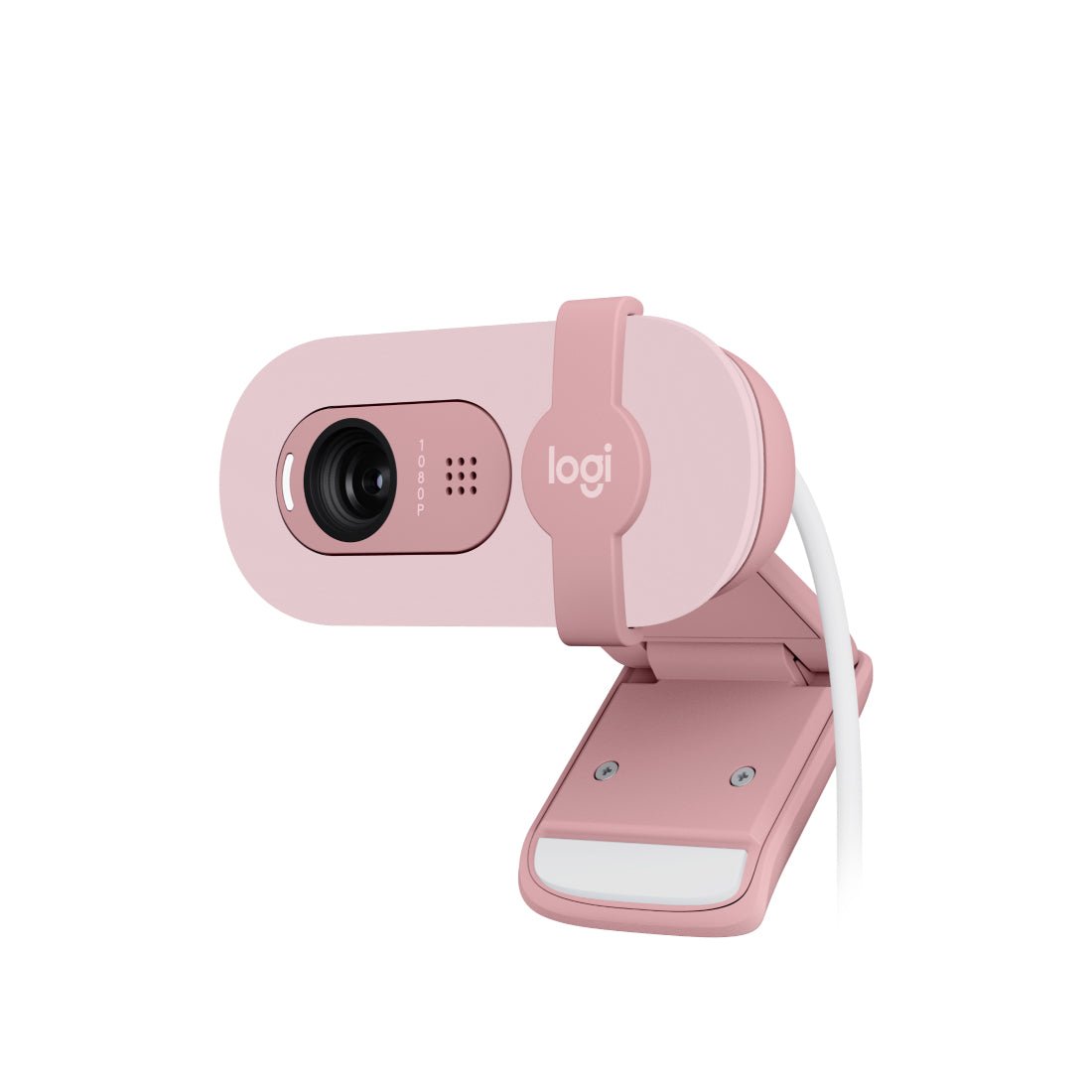 Logitech Brio 100 FHD 1080P Webcam - Rose - كاميرا - Store 974 | ستور ٩٧٤