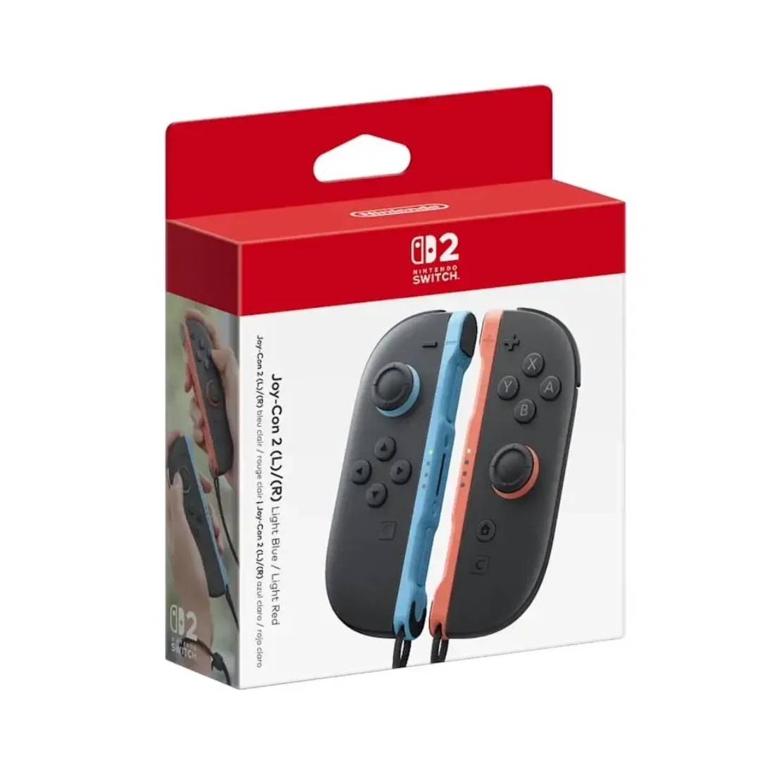 Nintendo Switch 2 Joy-Con Controllers - Light Blue/ Light Red - أكسسوارات - Store 974 Electronics WLL  | ستور٩٧٤ للالكترونيات ذ.م.م