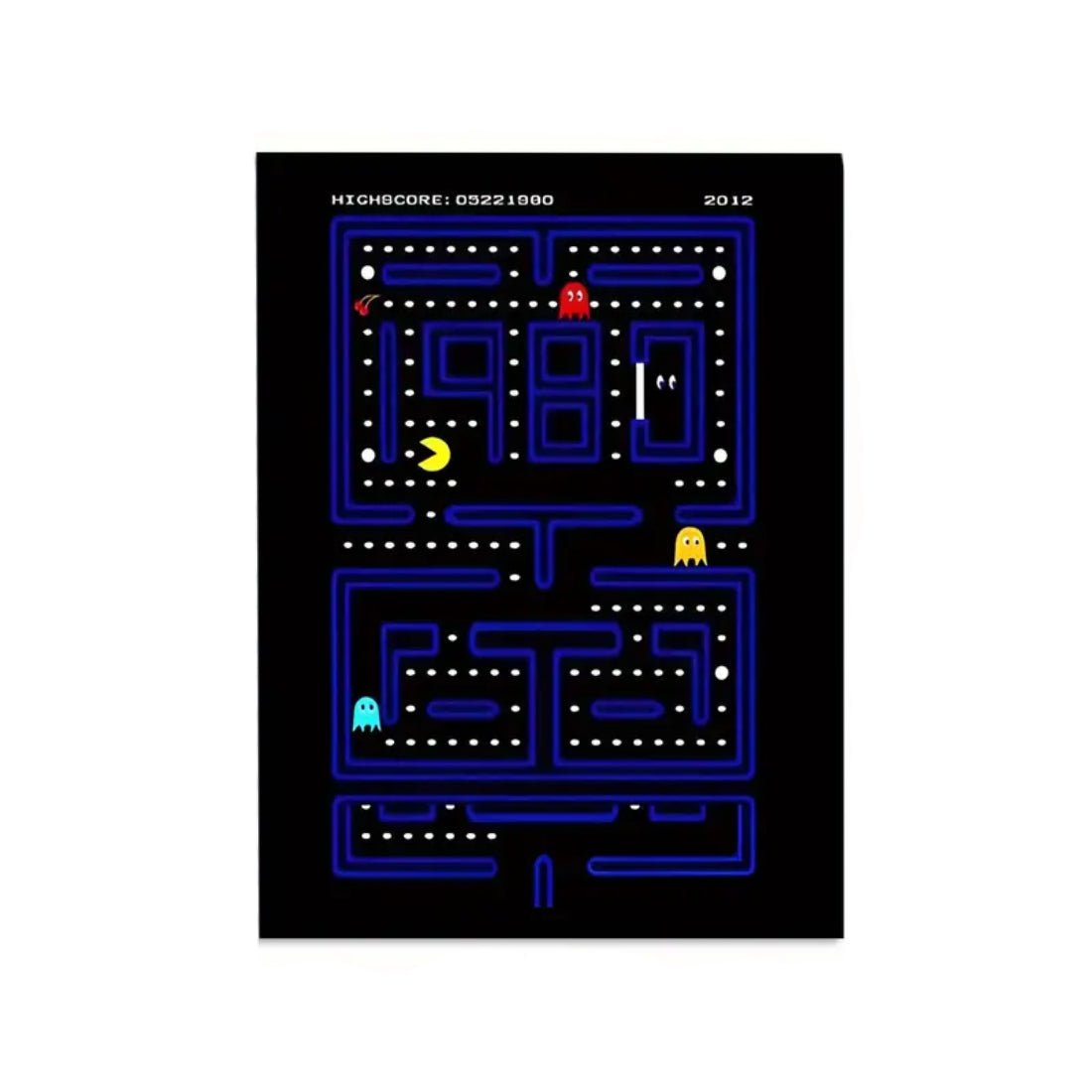 Pac-Man Canvas Art Print Poster (30x1x40cm) - ملصق Pac-Man Canvas Art Print Poster (30x1x40cm) - ملصق