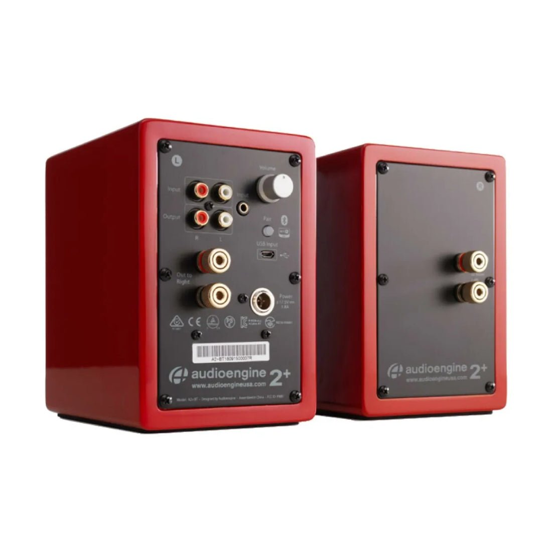 Audioengine A2+ Wireless Bluetooth Speaker System - Red - مكبر صوت - Store 974 | ستور ٩٧٤