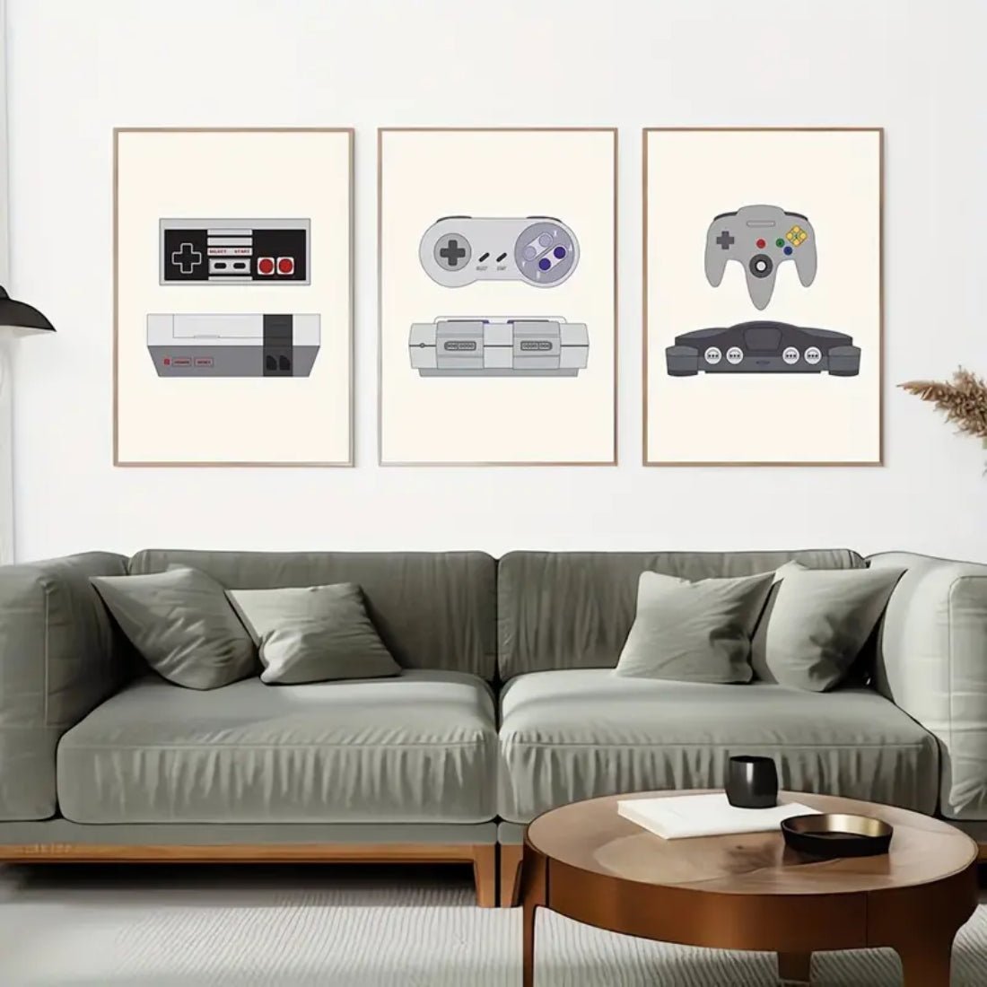 Classic Consoles Modern Art Poster (50x1x70cm) - N64 - ملصق - Store 974 | ستور ٩٧٤