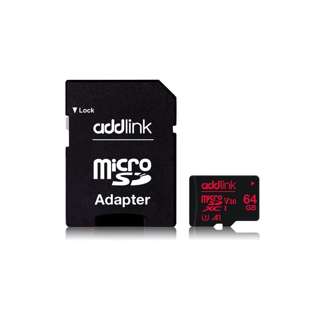 Addlink Professional UHS - 1 V30 U3 A1 64GB microSDXC with Adapter - مساحة تخزين - Store 974 | ستور ٩٧٤