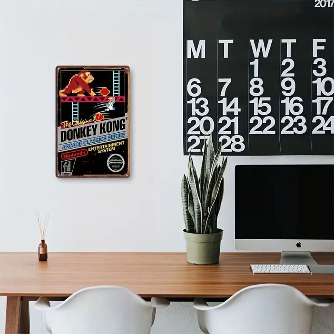 Donkey Kong Arcade Classics Series Aluminum Console Sign (30x1x20cm) - ملصق Donkey Kong Arcade Classics Series Aluminum Console Sign (30x1x20cm) - ملصق
