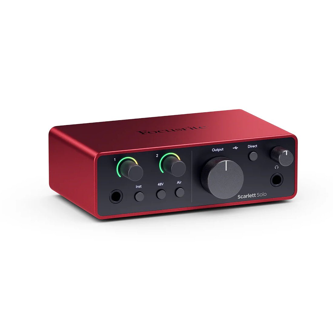 Focusrite Scarlett Solo 4th Generation Audio Interface - Red - جهاز تسجيل - Store 974 | ستور ٩٧٤