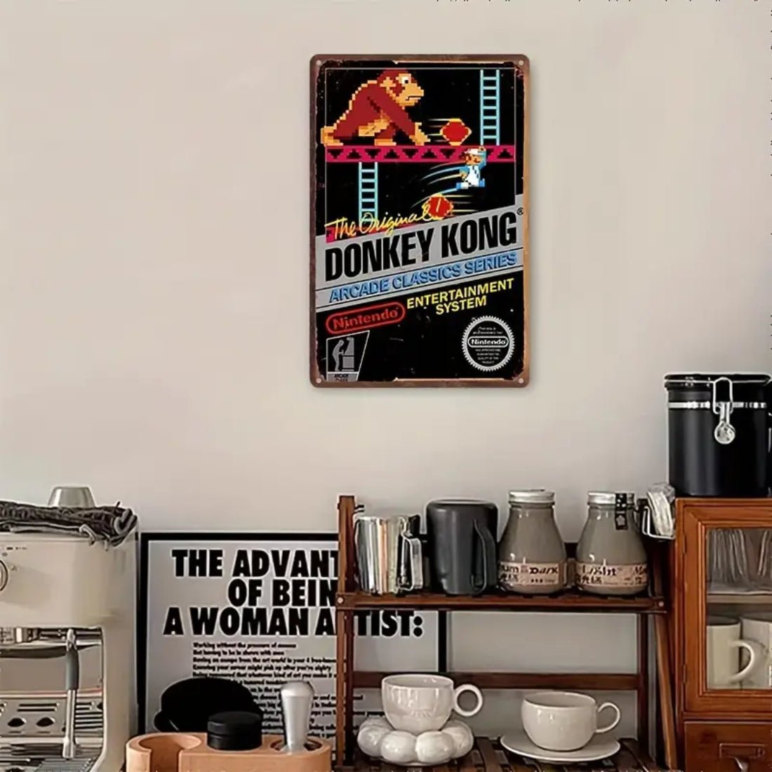 Donkey Kong Arcade Classics Series Aluminum Console Sign (30x1x20cm) - ملصق Donkey Kong Arcade Classics Series Aluminum Console Sign (30x1x20cm) - ملصق