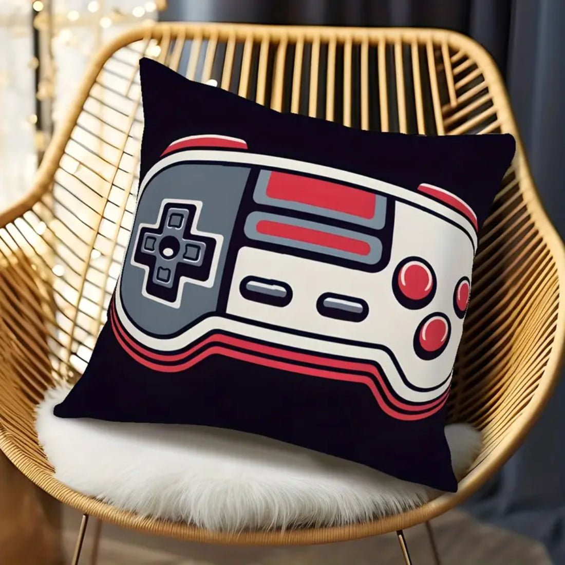 Game Controller Square Modern Style Pillow cover - Gamepad 4 (45x1x45cm) - غلاف وسادة - Store 974 | ستور ٩٧٤