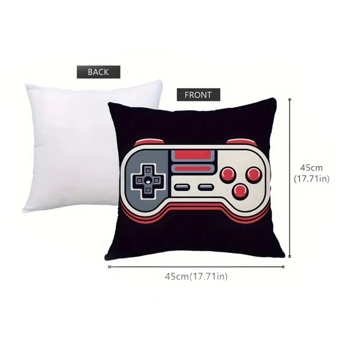 Game Controller Square Modern Style Pillow cover - Gamepad 4 (45x1x45cm) - غلاف وسادة - Store 974 | ستور ٩٧٤