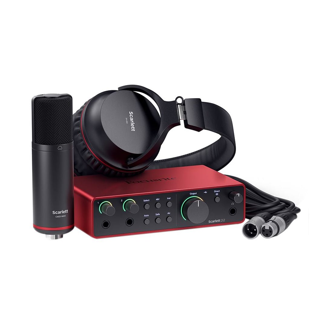 Focusrite Scarlett Studio 4th Generation Audio Interface - Red - مجموعة تسجيل - Store 974 | ستور ٩٧٤