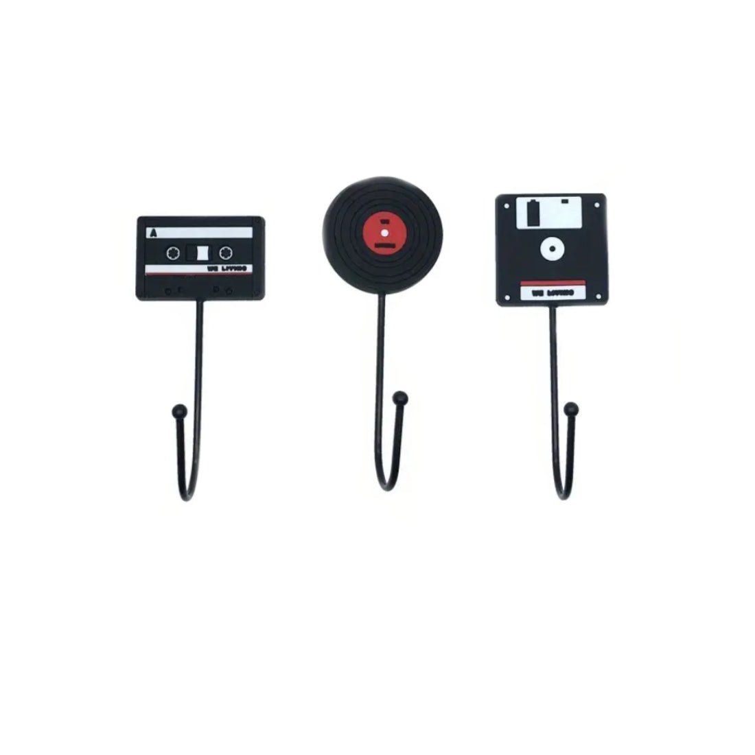 Retro Door Hook: Record/Tape/Display Whole Set (11x2x18cm) - أكسسوار Retro Door Hook: Record/Tape/Display Whole Set (11x2x18cm) - أكسسوار