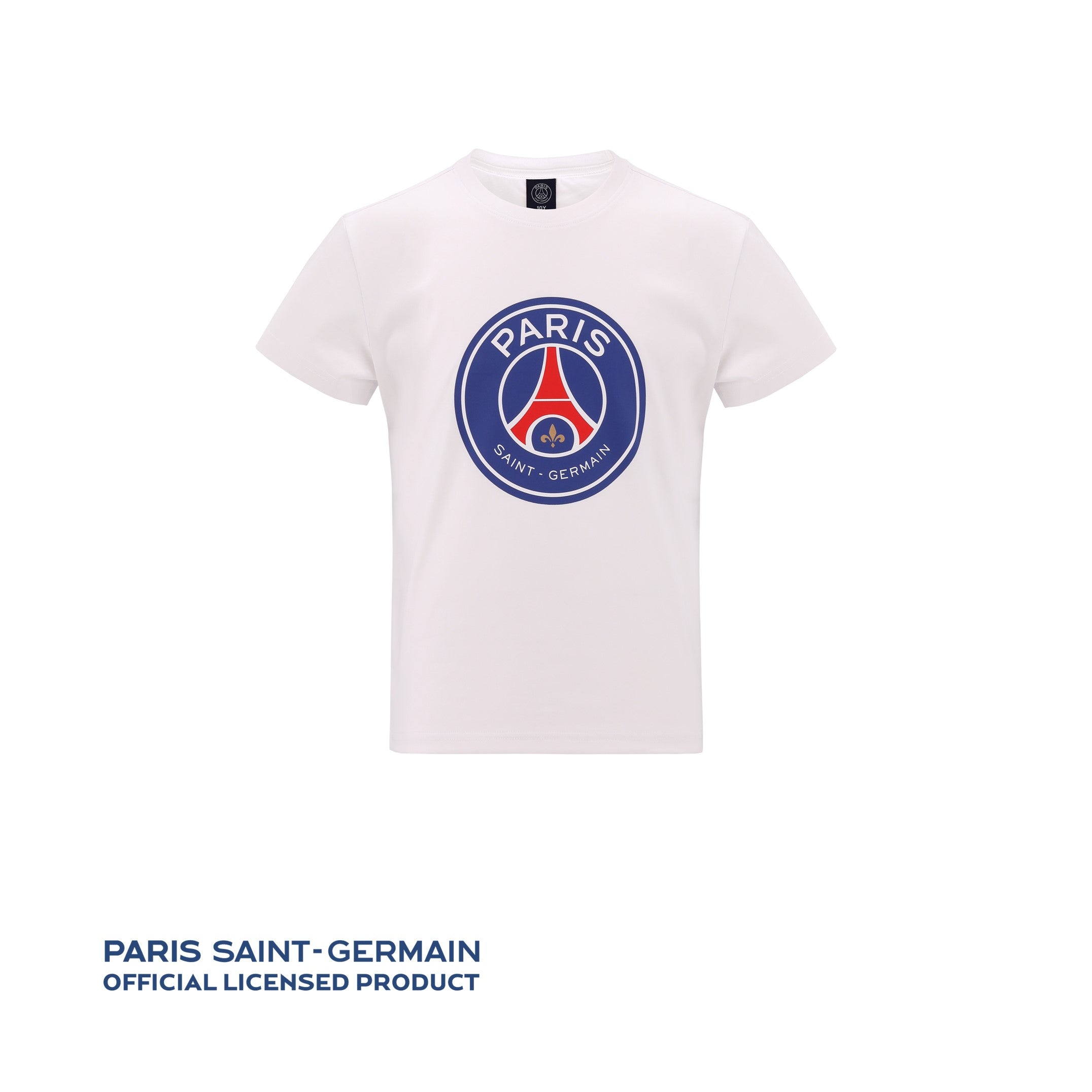 Paris Saint-Germain L Cotton T-Shirt - White - قميص - Store 974 | ستور ٩٧٤