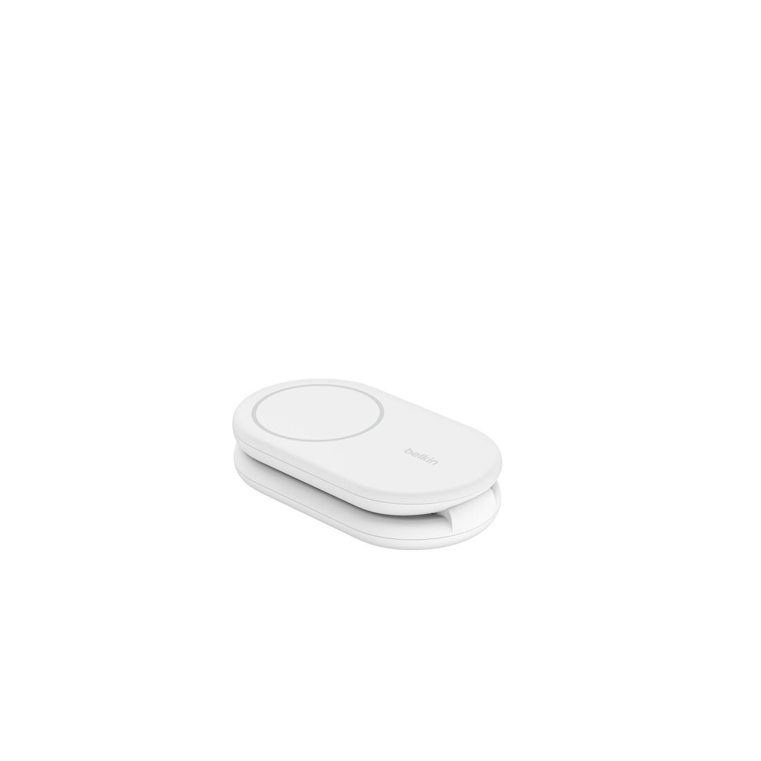 Belkin Magnetic Foldable Wireless Charger w/ Qi2 15W - White - شاحن لاسلكي