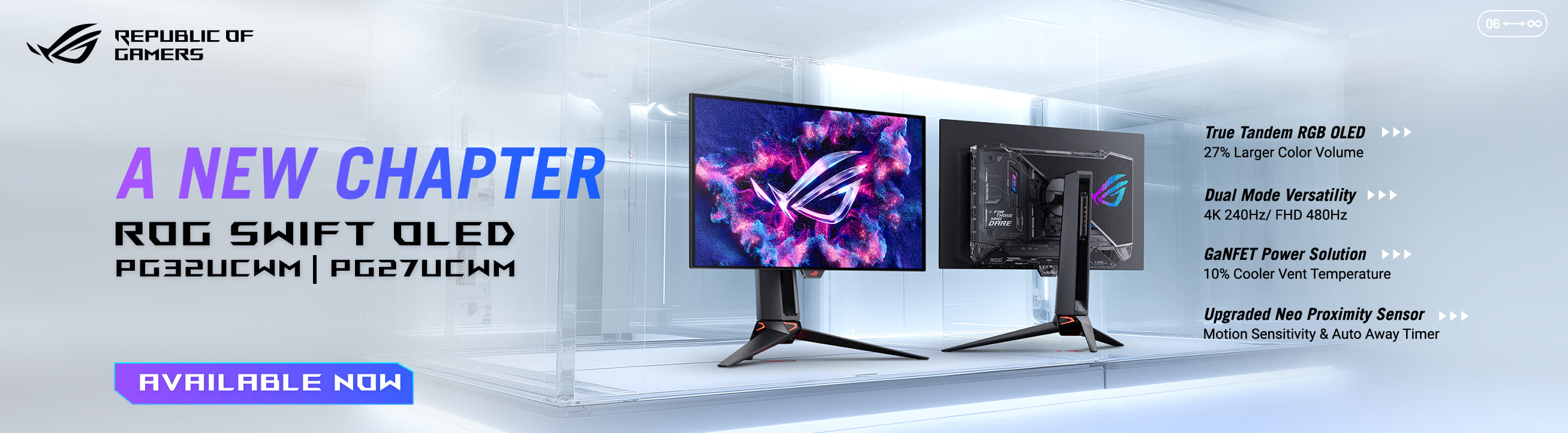 ASUS ROG  Swift OLED Collection Banner