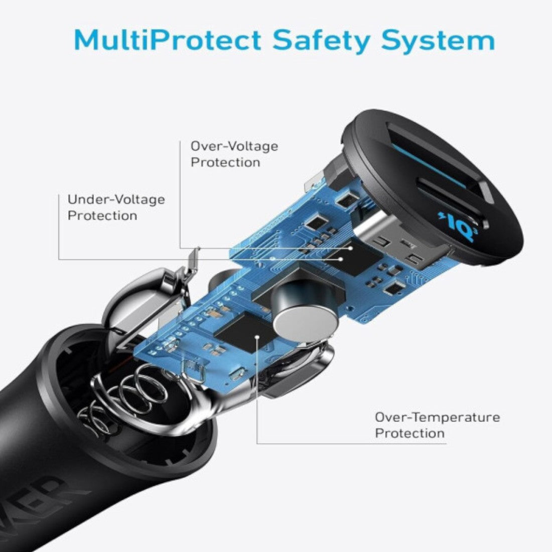 Anker 30W Car Charger (A2741H11) - Black - شاحن Anker 30W Car Charger (A2741H11) - Black - شاحن
