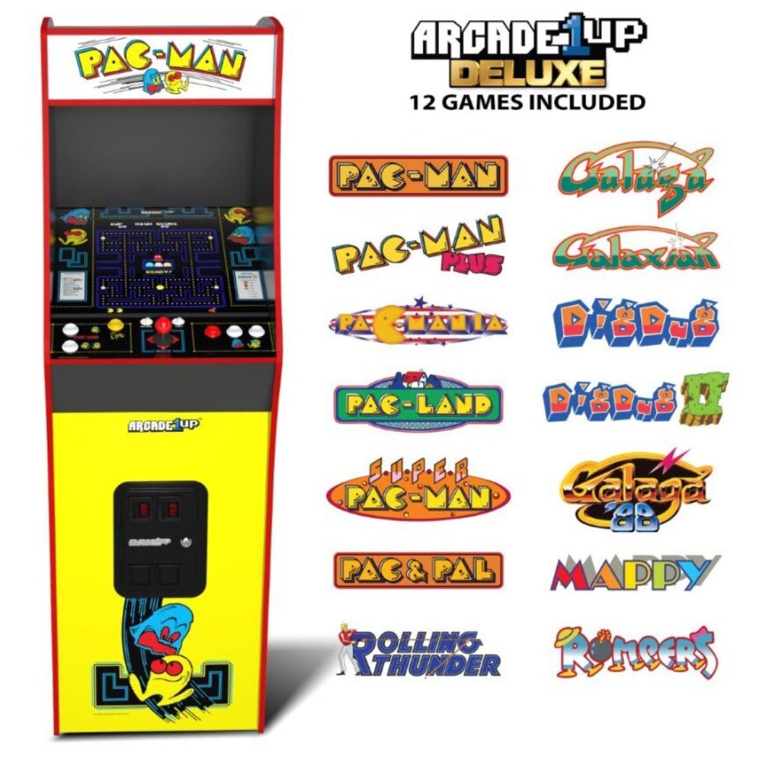 Arcade1Up PAC-MAN Deluxe Arcade Cabinet - ماكينة ألعاب Arcade1Up PAC-MAN Deluxe Arcade Cabinet - ماكينة ألعاب