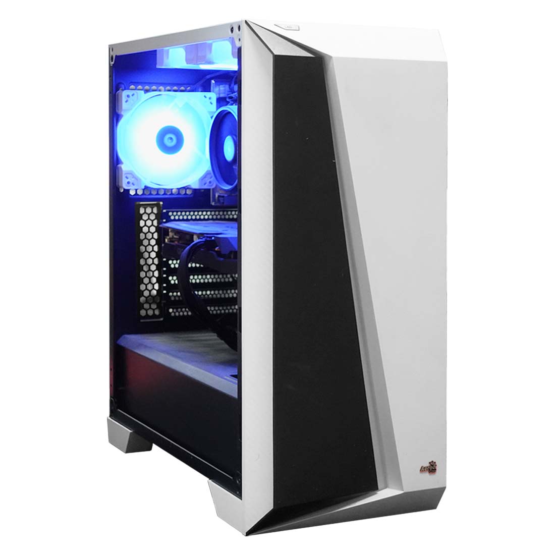 (Pre-Owned) Gaming PC AMD Ryzen 5 2600X & Radeon RX 5500XT w/ Aerocool Cylon - White - كمبيوتر مستعمل - Store 974 | ستور ٩٧٤