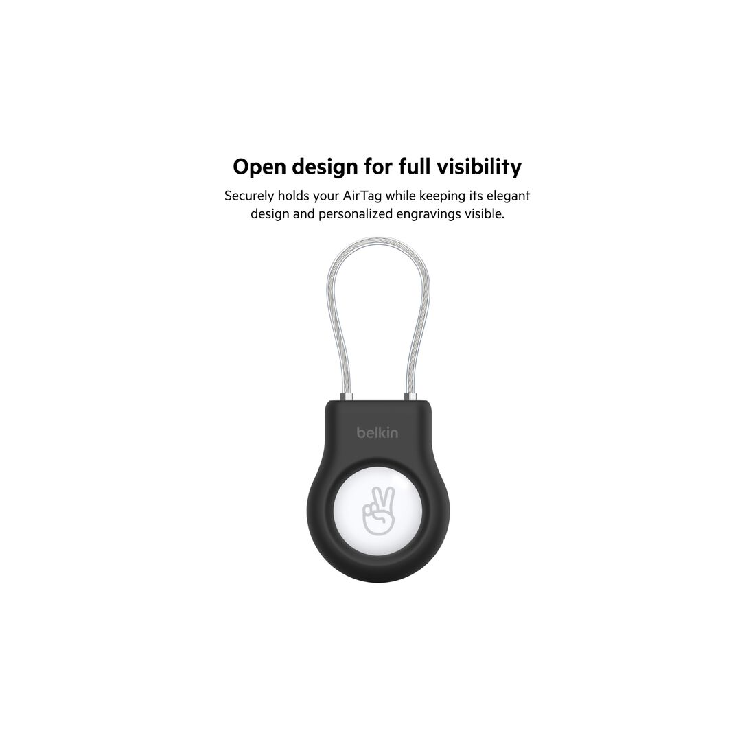Belkin Secure Holder with Wire Cable for AirTag - أكسسوار Belkin Secure Holder with Wire Cable for AirTag - أكسسوار