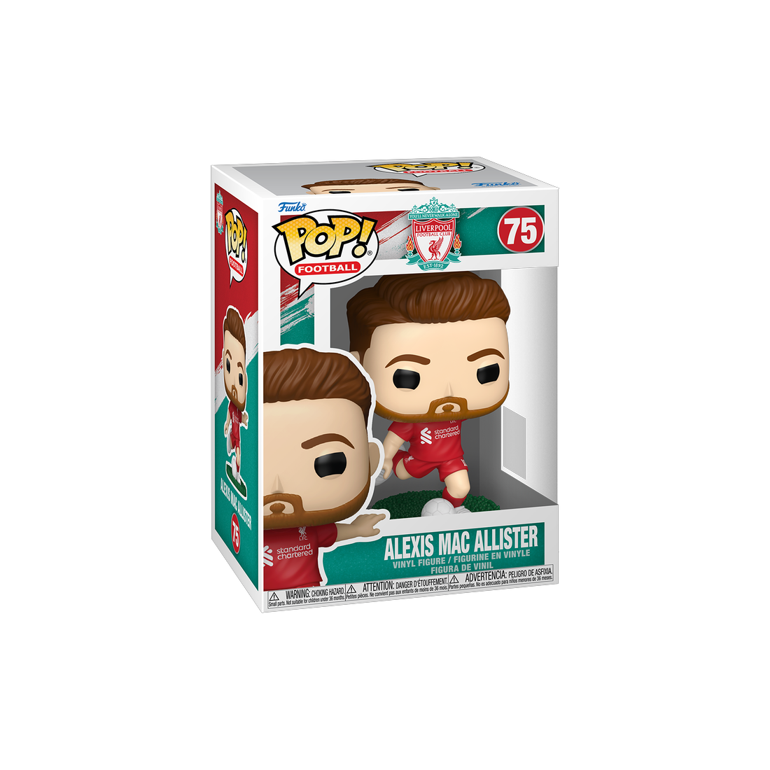 Funko Pop! Football: Liverpool - Alexis Mac Allister #75 - دمية Funko Pop! Football: Liverpool - Alexis Mac Allister #75 - دمية
