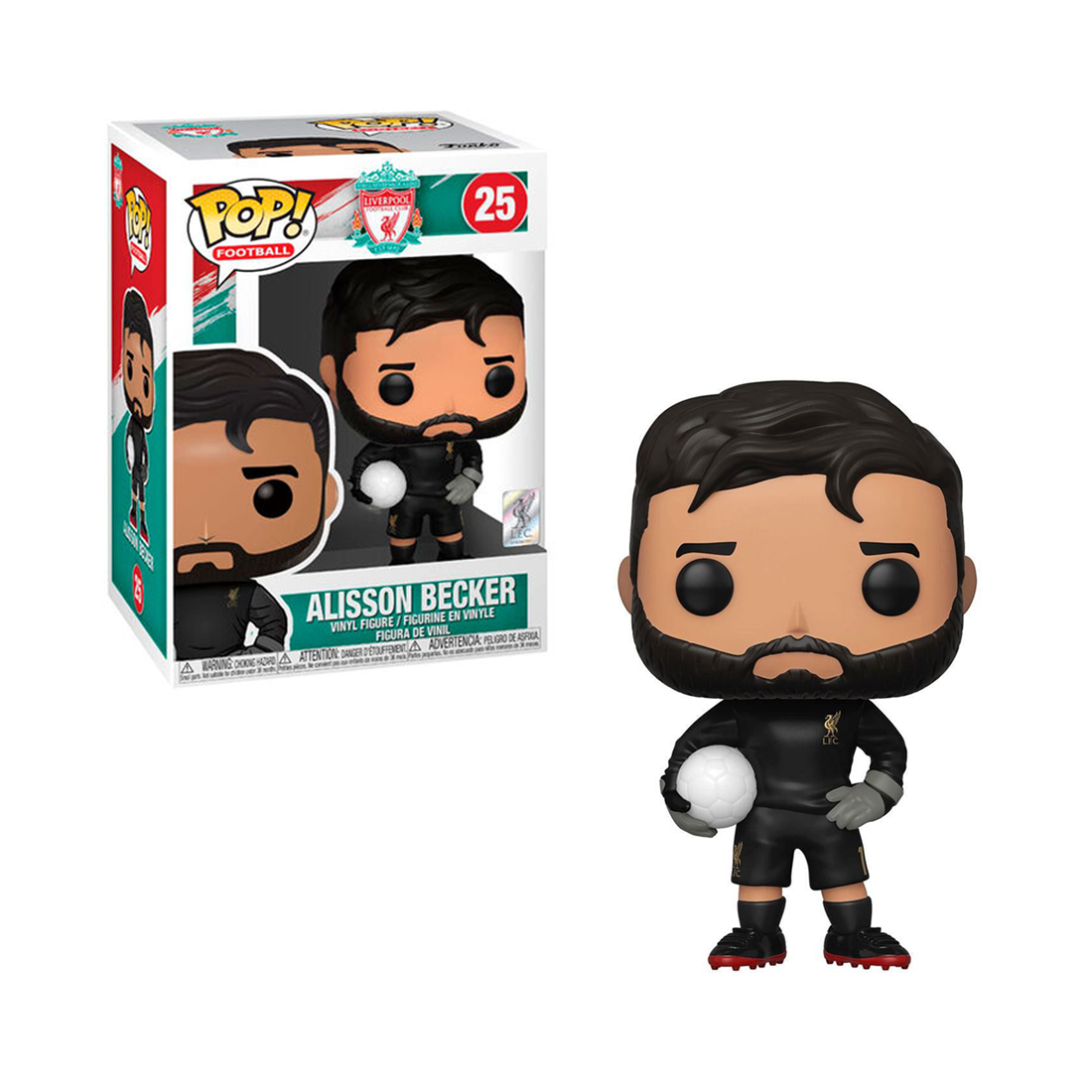 Funko Pop! Football: Liverpool - Alisson Becker #25 - مجسم - Store 974 Electronics WLL  | ستور٩٧٤ للالكترونيات ذ.م.م