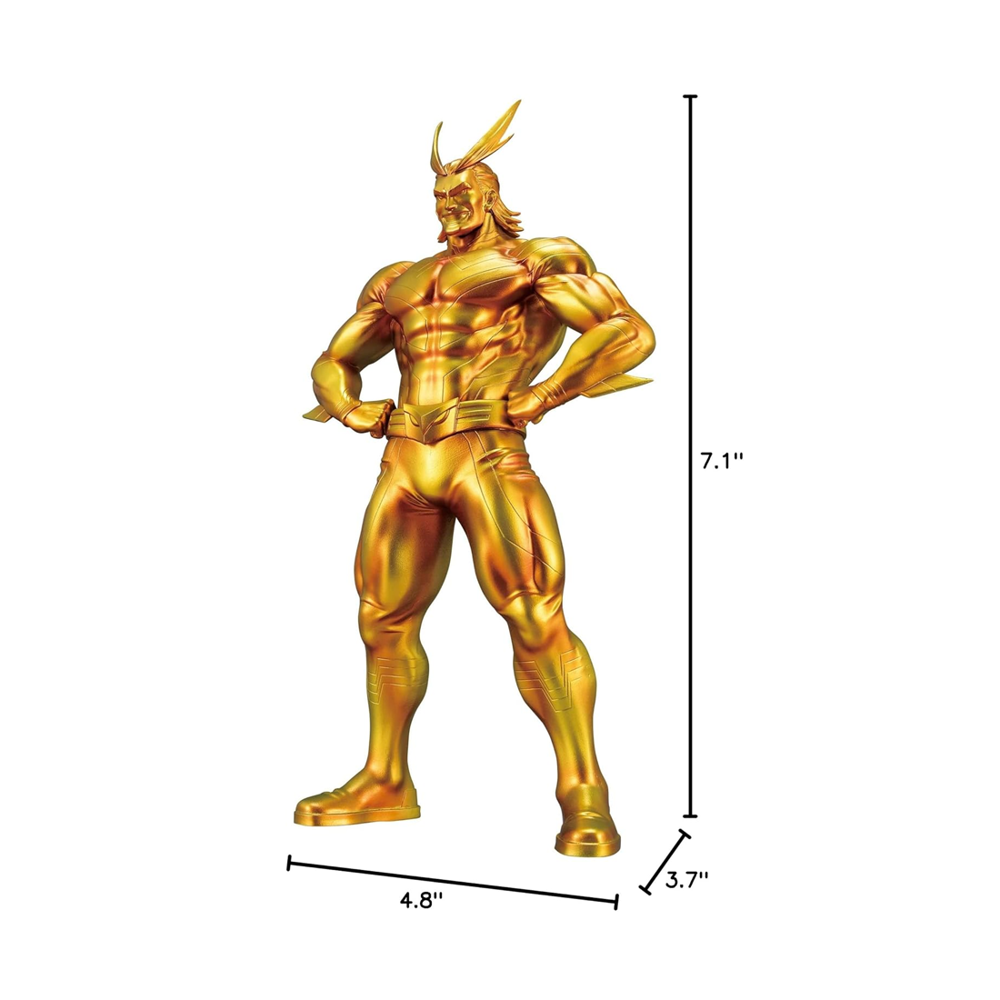 My Hero Academia All Might Gold Figure  - مجسم مستعمل - Store 974 Electronics WLL  | ستور٩٧٤ للالكترونيات ذ.م.م