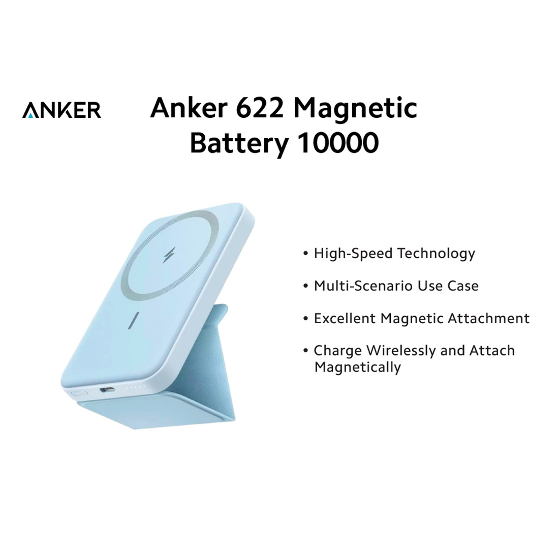 portable power bank with ac plug Amp Power + Plug 10K charger W/Built-In Cable & Plug