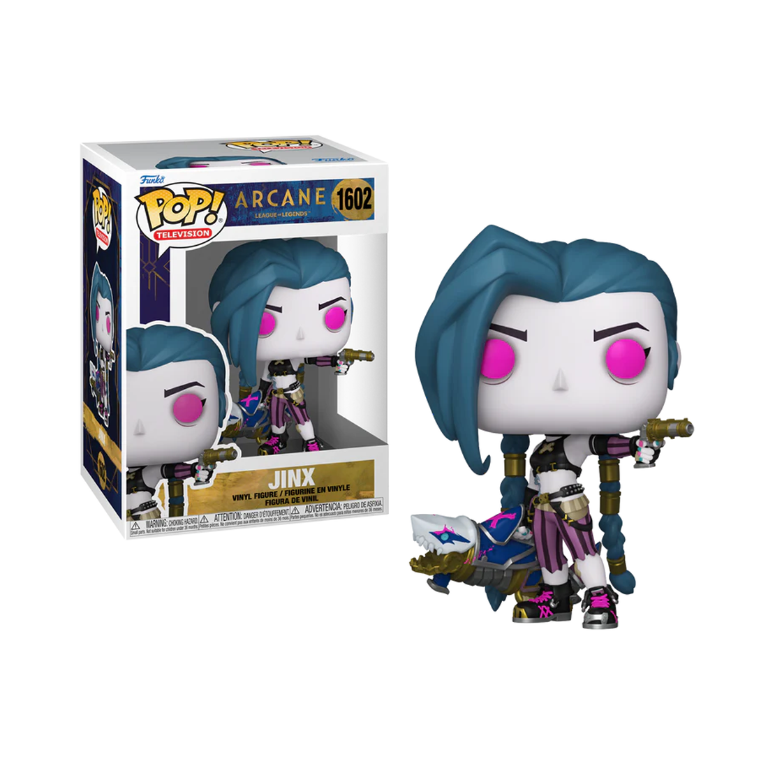 Funko Pop! TV: Arcane LoL S1 - Jinx #1062 - مجسم - Store 974 Electronics WLL  | ستور٩٧٤ للالكترونيات ذ.م.م