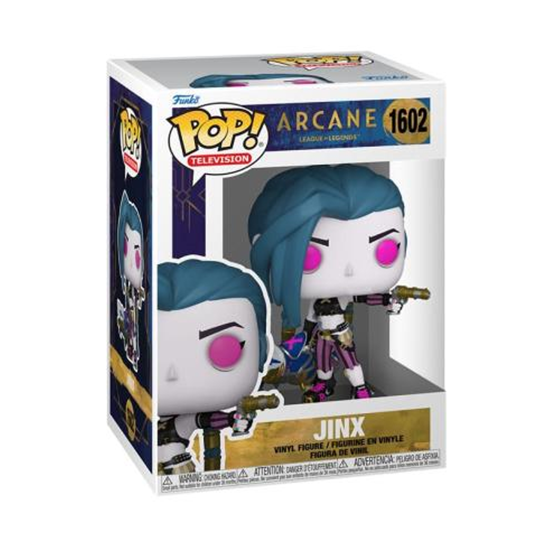Funko Pop! TV: Arcane LoL S1 - Jinx #1062 - مجسم - Store 974 Electronics WLL  | ستور٩٧٤ للالكترونيات ذ.م.م