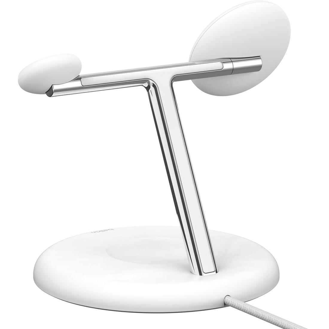 Belkin Boostcharge Pro 3-in-1 Qi2 15w Wireless Charging Stand - White - شاحن Belkin Boostcharge Pro 3-in-1 Qi2 15w Wireless Charging Stand - White - شاحن