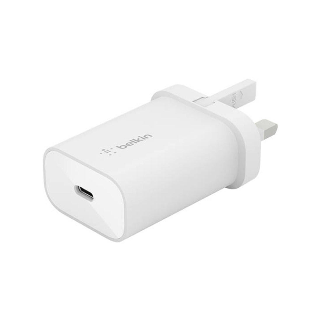 Belkin Boostarge USB -C 25W Charger - White - شaحn Belkin Boostarge USB -C 25W Charger - White - شaحn