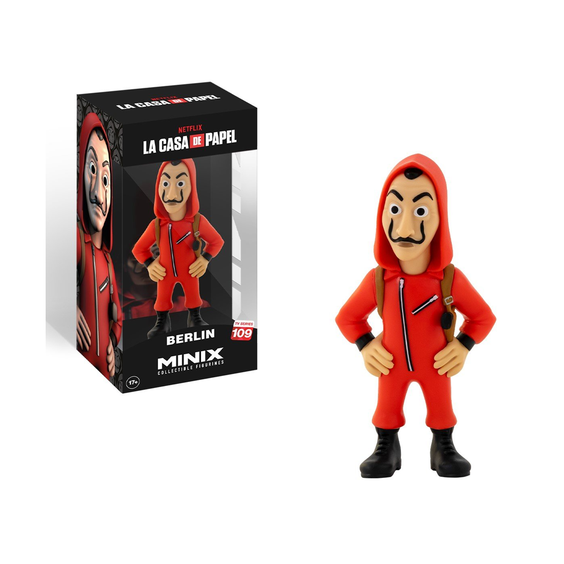 Minix Tv Series Money Heist Berlin W/ Mask - دمية - Store 974 Electronics WLL  | ستور٩٧٤ للالكترونيات ذ.م.م