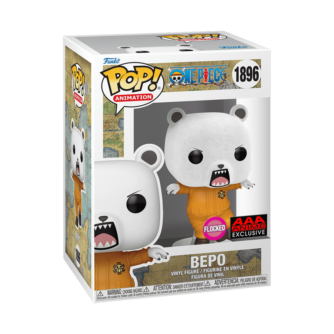 Funko Pop! Animation: One Piece - Bepo (FL)(Exc) #1896 - مجسم - Store 974 Electronics WLL  | ستور٩٧٤ للالكترونيات ذ.م.م
