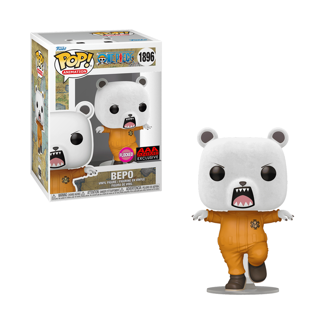 Funko Pop! Animation: One Piece - Bepo (FL)(Exc) #1896 - مجسم - Store 974 Electronics WLL  | ستور٩٧٤ للالكترونيات ذ.م.م