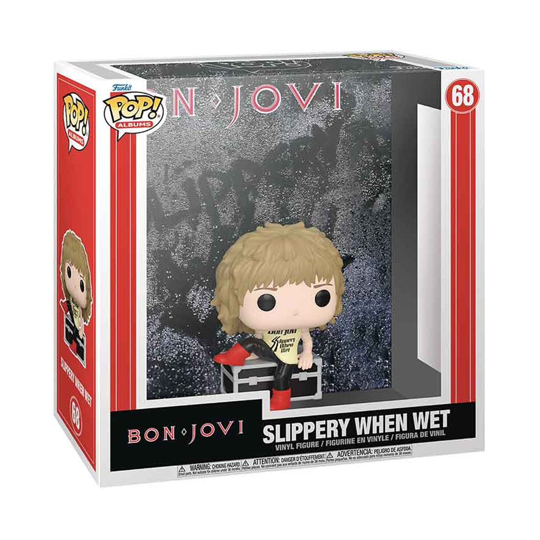 Funko Pop Albums! Rocks: Bon Jovi - Slippery When Wet #68 - مجسم Funko Pop Albums! Rocks: Bon Jovi - Slippery When Wet #68 - مجسم