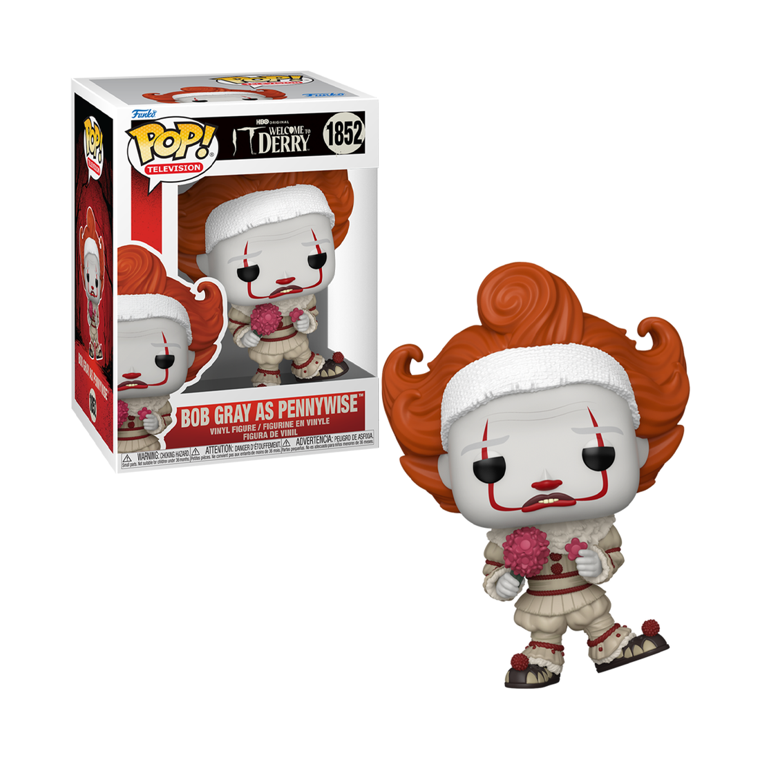 Funko Pop! Tv: IT - Bob Gray - Pennywise #1852 - مجسم Funko Pop! Tv: IT - Bob Gray - Pennywise #1852 - مجسم