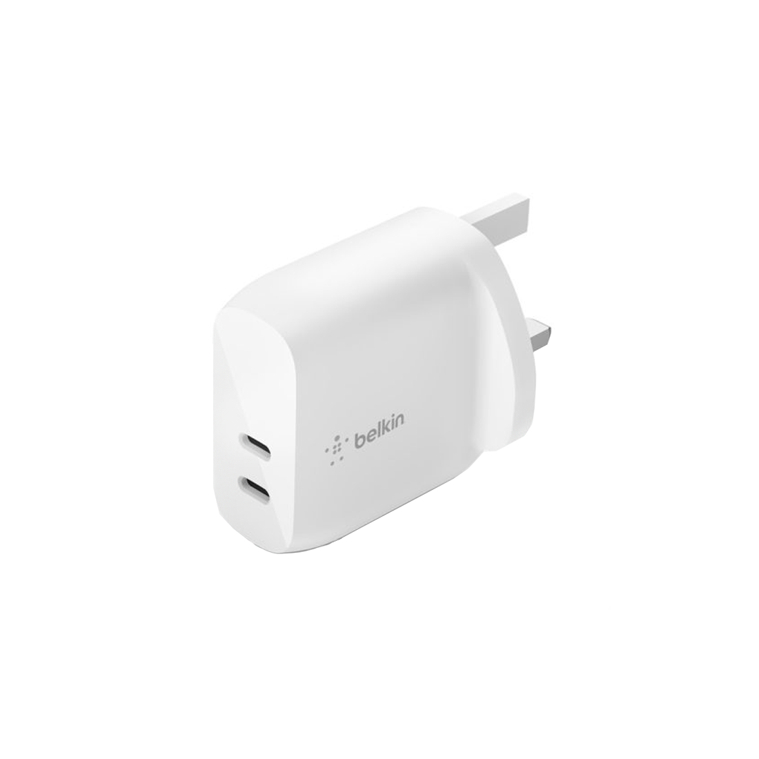 Belkin Boostarch Dual USB -A 24W Charger - White - شaحn Belkin Boostarch Dual USB -A 24W Charger - White - شaحn