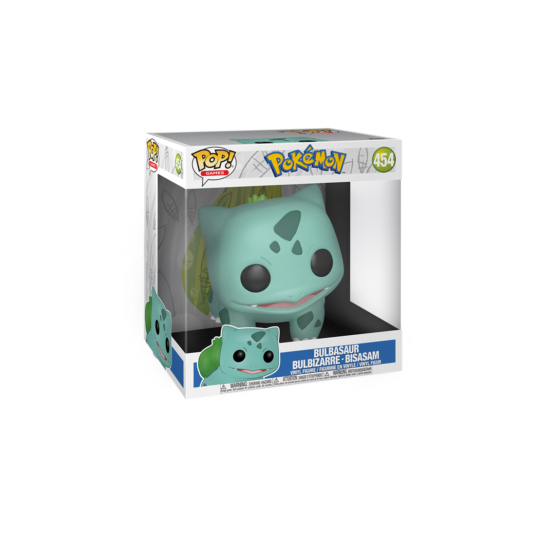 Funko Pop Jumbo! Games: Pokemon - Bulbasaur EMEA #454 - مجسم