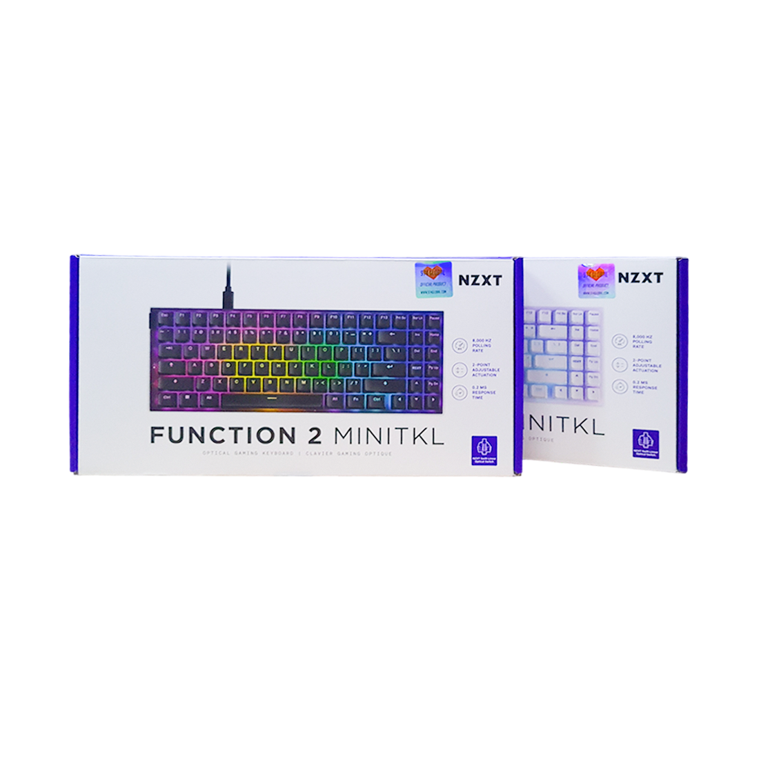 NZXT Function 2 MiniTKL RGB Bundle Pack- Matte Black & White - لوحة مفاتيح NZXT Function 2 MiniTKL RGB Bundle Pack- Matte Black & White - لوحة مفاتيح