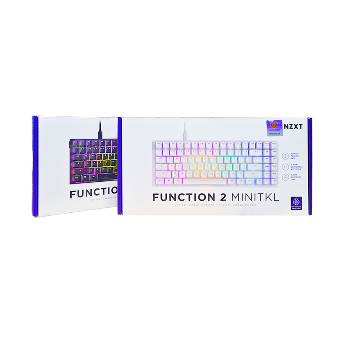NZXT Function 2 MiniTKL RGB Bundle Pack- Matte Black & White - لوحة مفاتيح NZXT Function 2 MiniTKL RGB Bundle Pack- Matte Black & White - لوحة مفاتيح