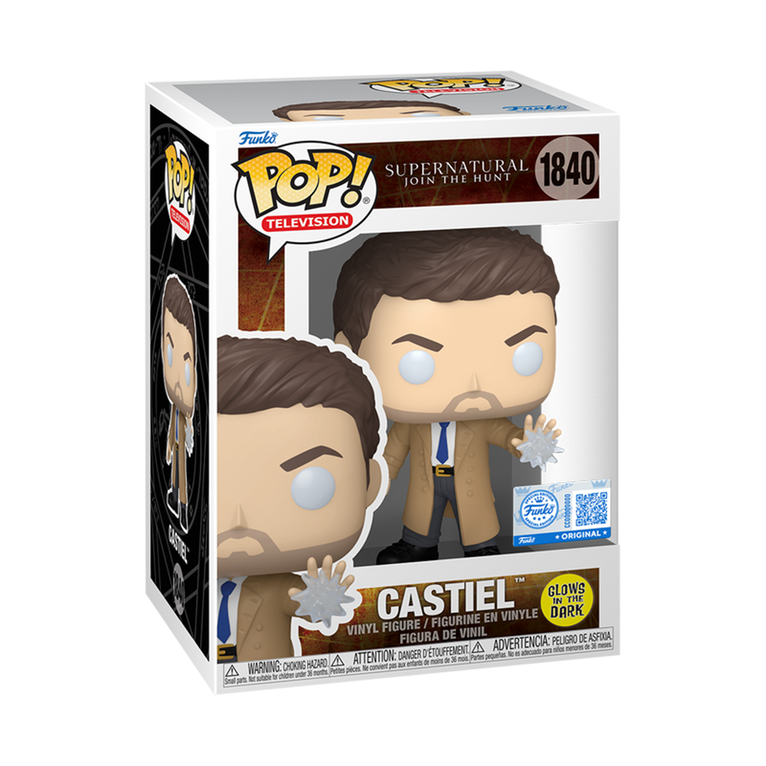 Funko Pop! TV: Supernatural S6 - Castiel (GW) (Exc) #1840 - مجسم Funko Pop! TV: Supernatural S6 - Castiel (GW) (Exc) #1840 - مجسم