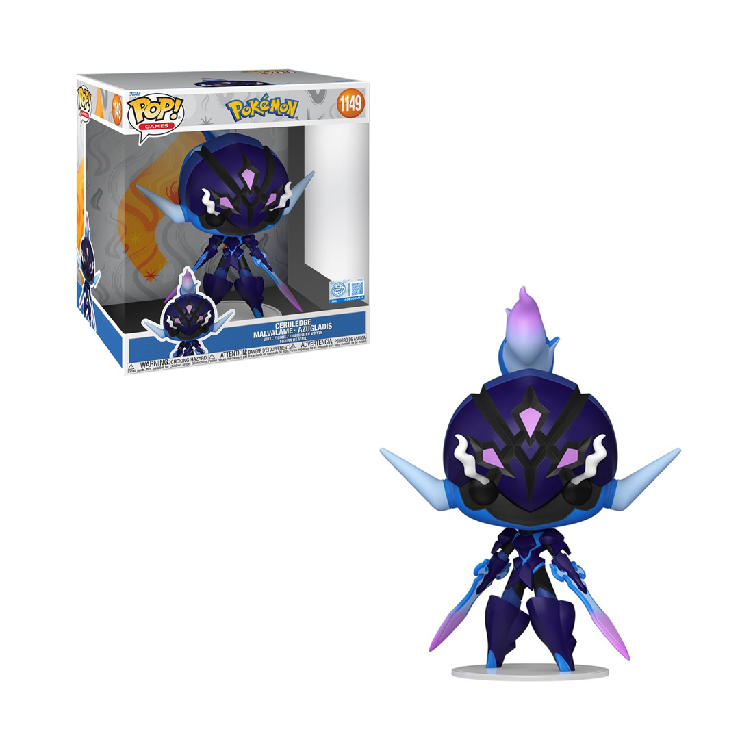 Funko Pop Jumbo! Games: Pokemon - Ceruledge #1149 - مجسم Funko Pop Jumbo! Games: Pokemon - Ceruledge #1149 - مجسم